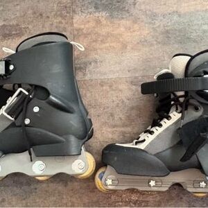 Black and Gray Aggressive Inline Skates